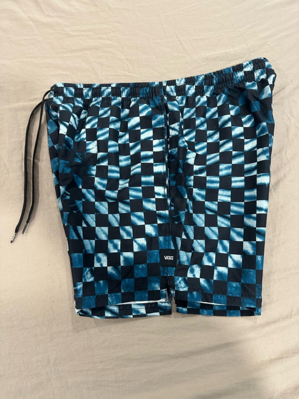 Vans Blue and Black Checkerboard Hybrid Shorts